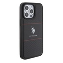 Apple iPhone 15 Uyumlu Pro Uyumlu Max Uyumlu Kılıf U.S. Polo Assn. Orjinal Lisanslı Deri Şeritli Logo Dizayn Kapak - 3