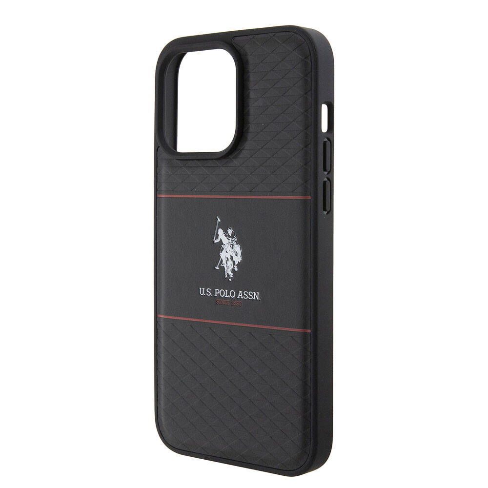 Apple iPhone 15 Uyumlu Pro Uyumlu Max Uyumlu Kılıf U.S. Polo Assn. Orjinal Lisanslı Deri Şeritli Logo Dizayn Kapak - 5