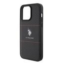 Apple iPhone 15 Uyumlu Pro Uyumlu Max Uyumlu Kılıf U.S. Polo Assn. Orjinal Lisanslı Deri Şeritli Logo Dizayn Kapak - 5