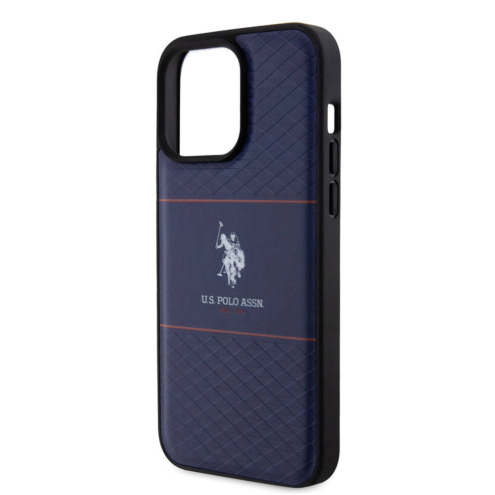 Apple iPhone 15 Uyumlu Pro Uyumlu Max Uyumlu Kılıf U.S. Polo Assn. Orjinal Lisanslı Deri Şeritli Logo Dizayn Kapak - 12