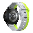 Samsung Galaxy Watch 5 44mm Uyumlu Zore KRD-116 20mm Futbol Desenli Spor Tasarımlı Silikon Kordon - 20