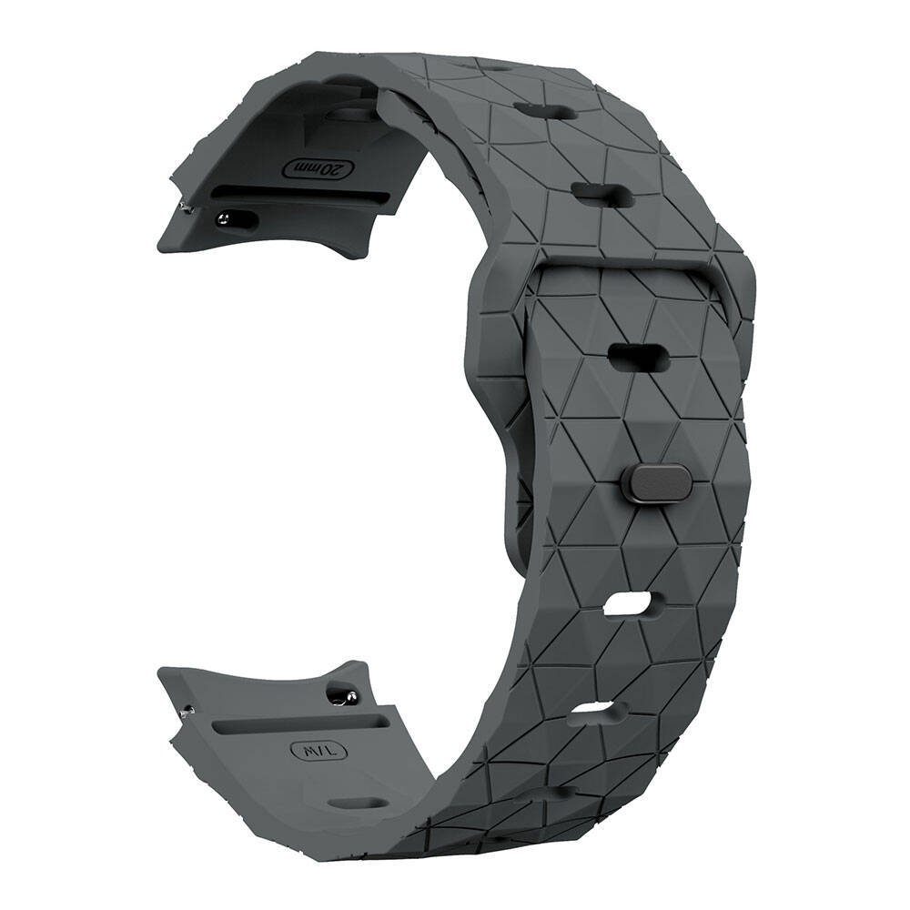 Samsung Galaxy Watch 5 44mm Uyumlu Zore KRD-116 20mm Futbol Desenli Spor Tasarımlı Silikon Kordon - 24