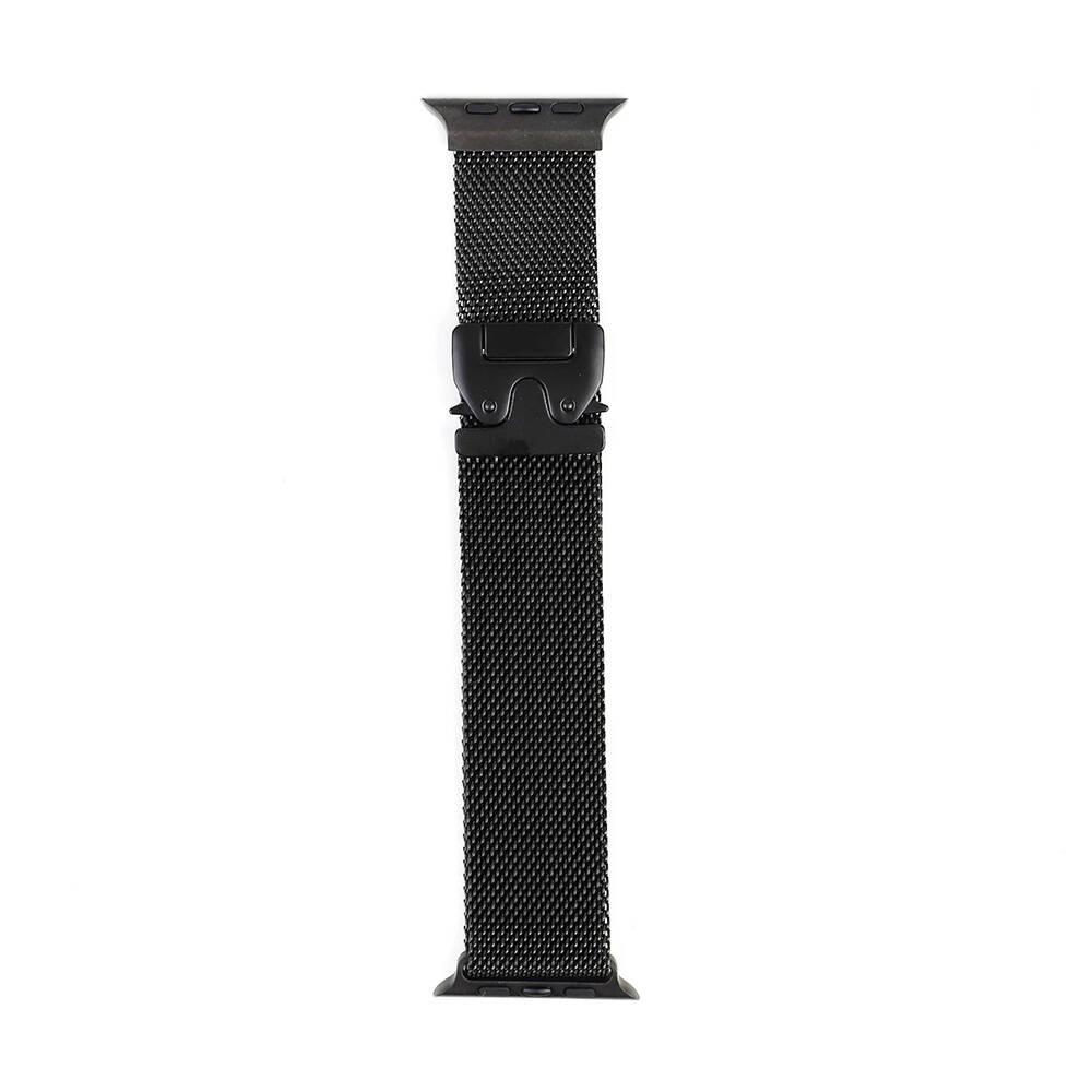 Apple Watch 42mm Uyumlu Zore KRD-25 Metal Hasır Kordon - 1