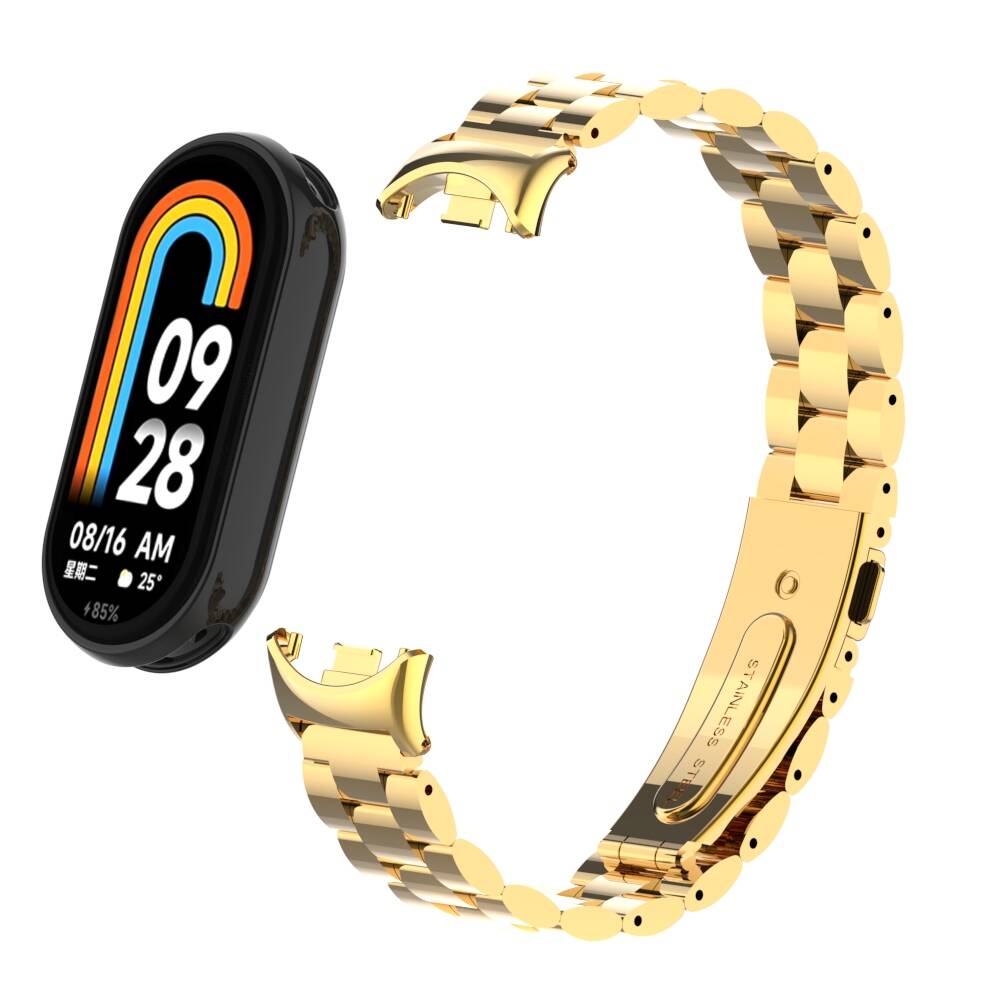 Xiaomi Mi Band 8 Uyumlu KRD-04 Metal Kordon - 2
