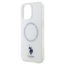 Apple iPhone 16 Uyumlu Pro Uyumlu Kılıf U.S. Polo Assn. Orjinal Lisanslı M-safe Şarj Özellikli IML Double Horse Logolu Ring Kapak - 6