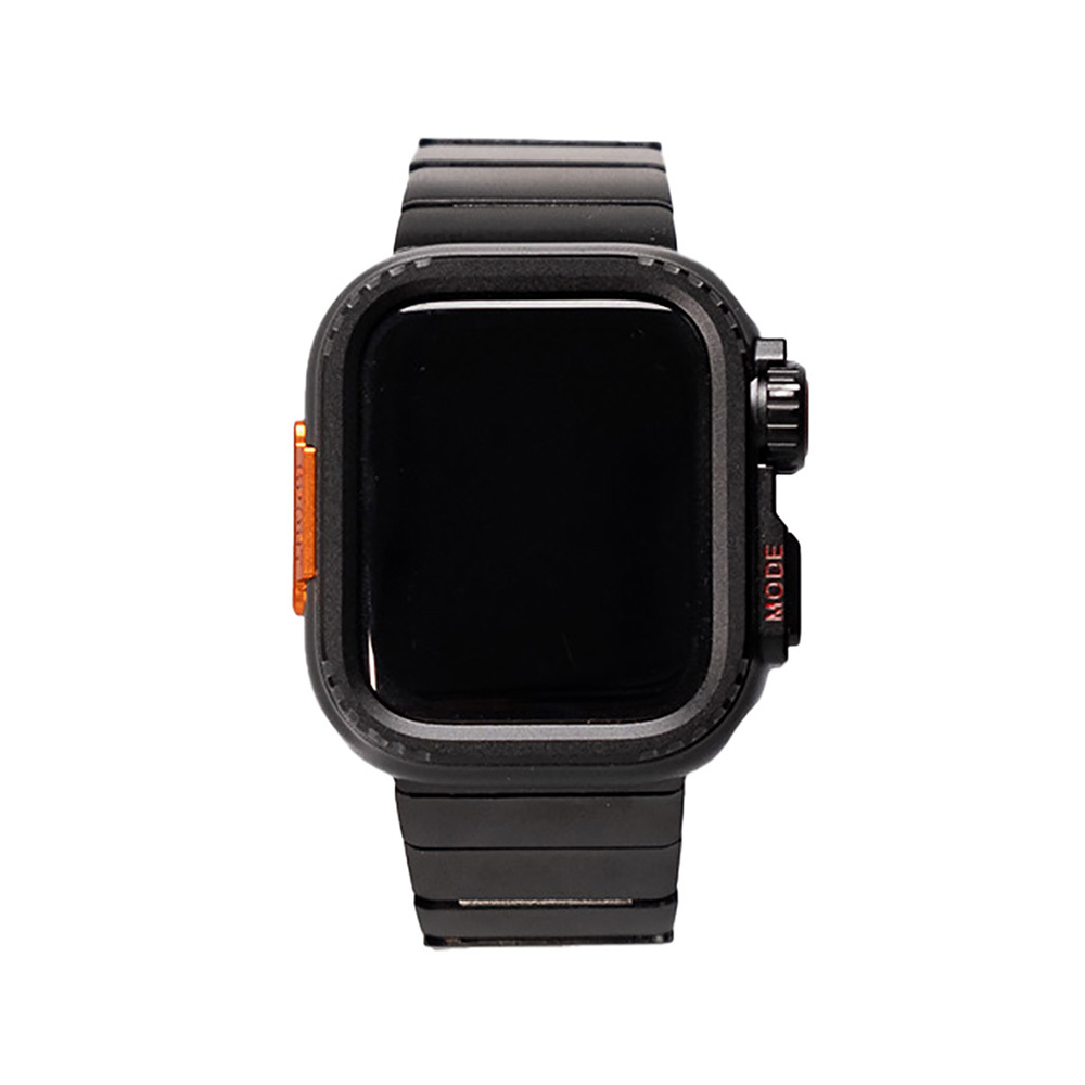 Apple Watch Ultra 49mm Uyumlu Zore KRD-126 Sert Kasa Koruyuculu Metal Kordon - 6