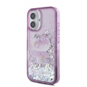 Apple iPhone 16 Uyumlu Kılıf Hello Kitty Orjinal Lisanslı Sıvılı Simli 50. Yıldönümü Partisi Kapak - 1