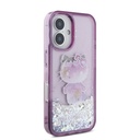 Apple iPhone 16 Uyumlu Kılıf Hello Kitty Orjinal Lisanslı Sıvılı Simli 50. Yıldönümü Partisi Kapak - 3