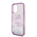 Apple iPhone 16 Uyumlu Kılıf Hello Kitty Orjinal Lisanslı Sıvılı Simli 50. Yıldönümü Partisi Kapak - 5