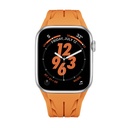 Apple Watch 42mm Uyumlu KRD-127 Metal Tokalı Silikon Kordon - 1
