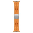 Apple Watch 42mm Uyumlu KRD-127 Metal Tokalı Silikon Kordon - 4