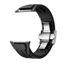 Apple Watch 42mm Uyumlu KRD-127 Metal Tokalı Silikon Kordon - 6