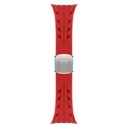 Apple Watch 42mm Uyumlu KRD-127 Metal Tokalı Silikon Kordon - 16