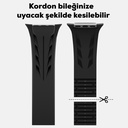 Apple Watch 42mm Uyumlu KRD-127 Metal Tokalı Silikon Kordon - 17