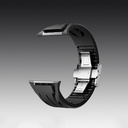 Apple Watch 42mm Uyumlu KRD-127 Metal Tokalı Silikon Kordon - 19
