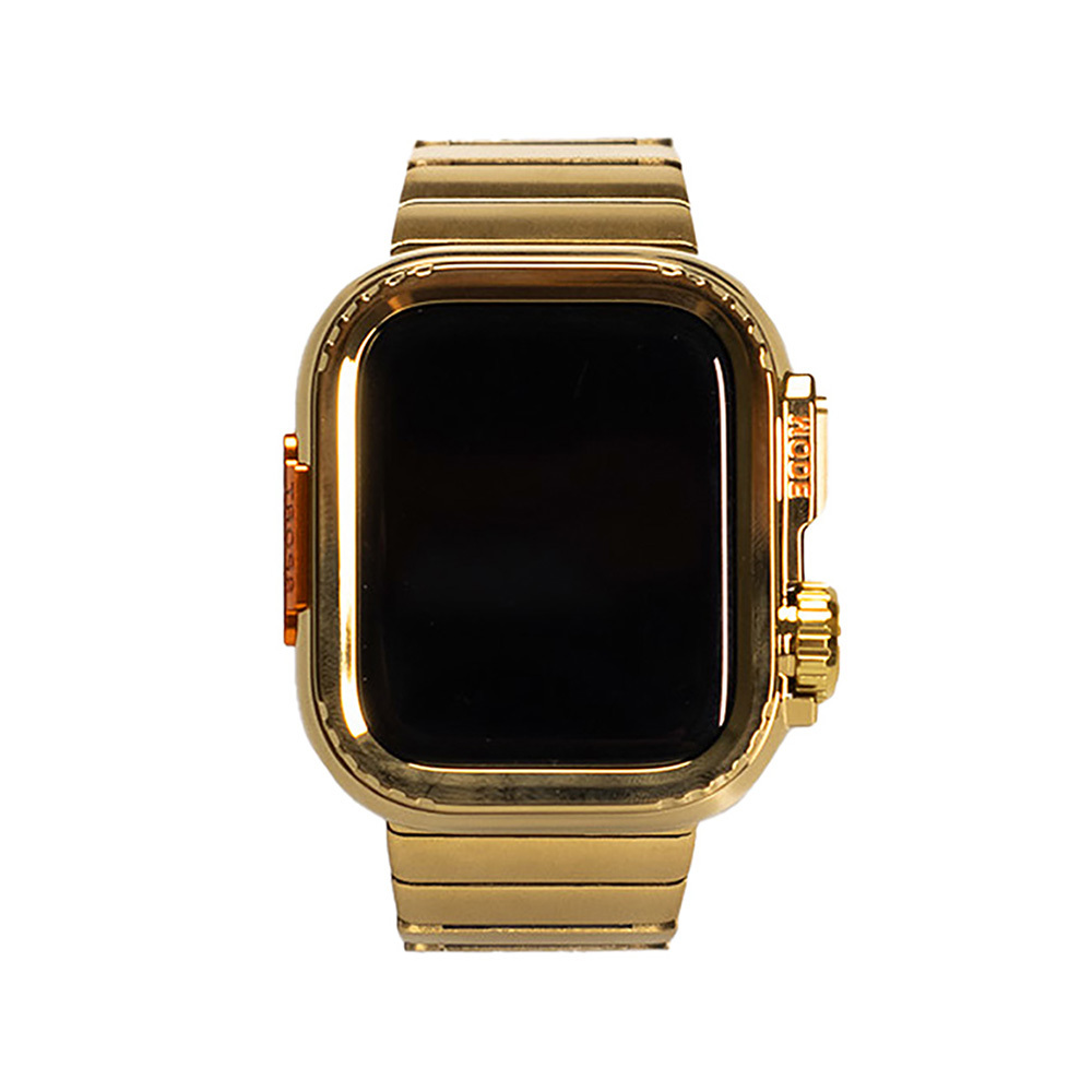 Apple Watch 44mm Uyumlu Zore KRD-126 Sert Kasa Koruyuculu Metal Kordon - 2