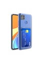 Xiaomi Redmi 9C Uyumlu Kılıf Kartlıklı Şeffaf Zore Setra Clear Silikon Kapak