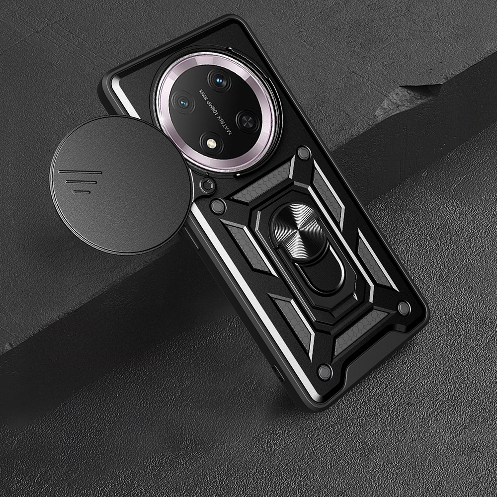 Honor X9C Kılıf Magnetik Standlı Kamera Korumalı Zore Sürgülü Vega Kapak - 6