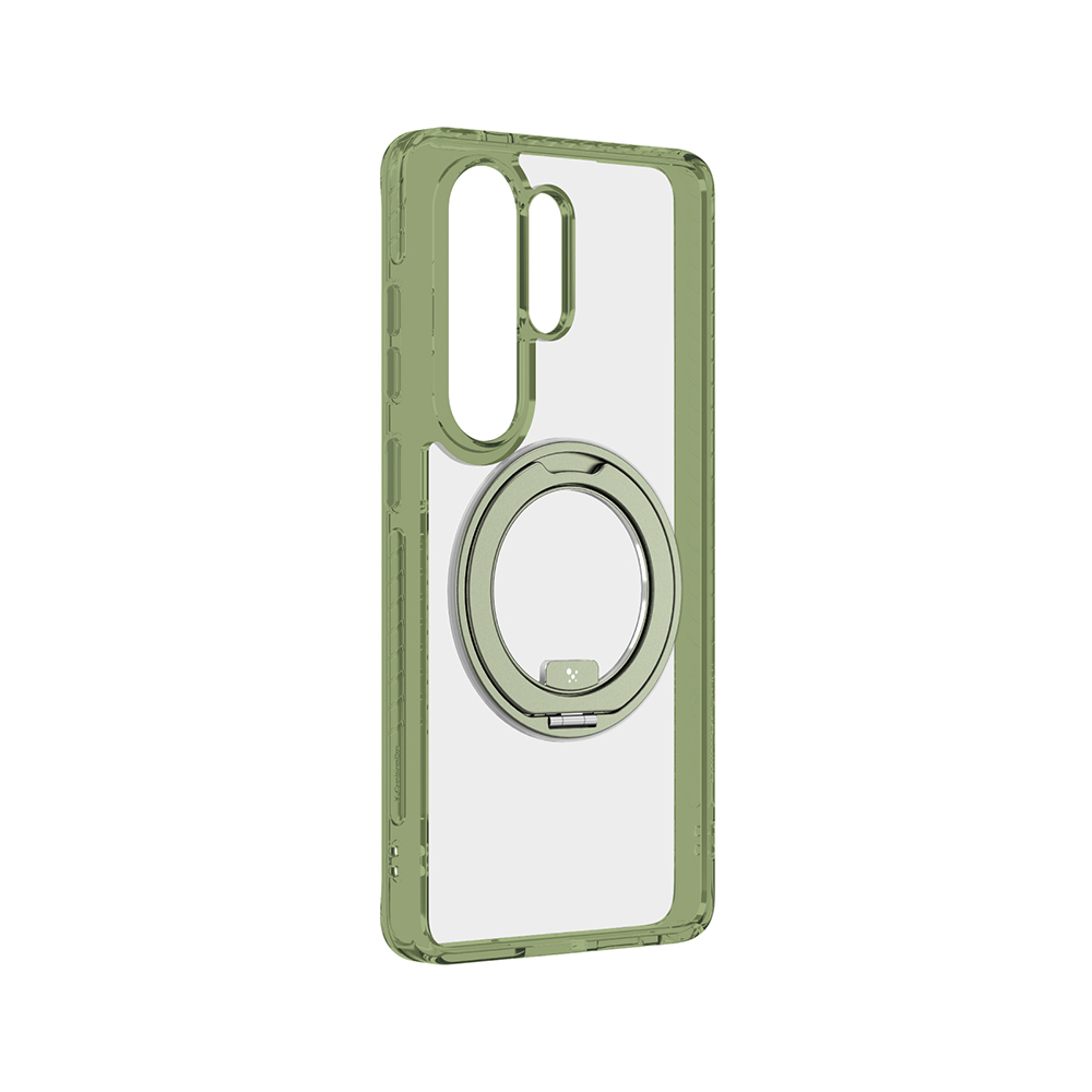 Samsung Galaxy S2 Uyumlu6 Ultra Kılıf M-safe Şarj Özellikli Şeffaf 360 Derece Standlı Amazingthing Titan MagSpin Serisi Kapak - 3