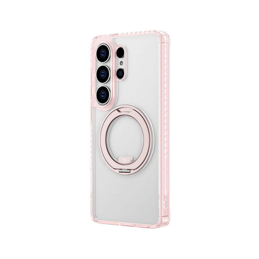 Samsung Galaxy S2 Uyumlu6 Ultra Kılıf M-safe Şarj Özellikli Şeffaf 360 Derece Standlı Amazingthing Titan MagSpin Serisi Kapak - 2