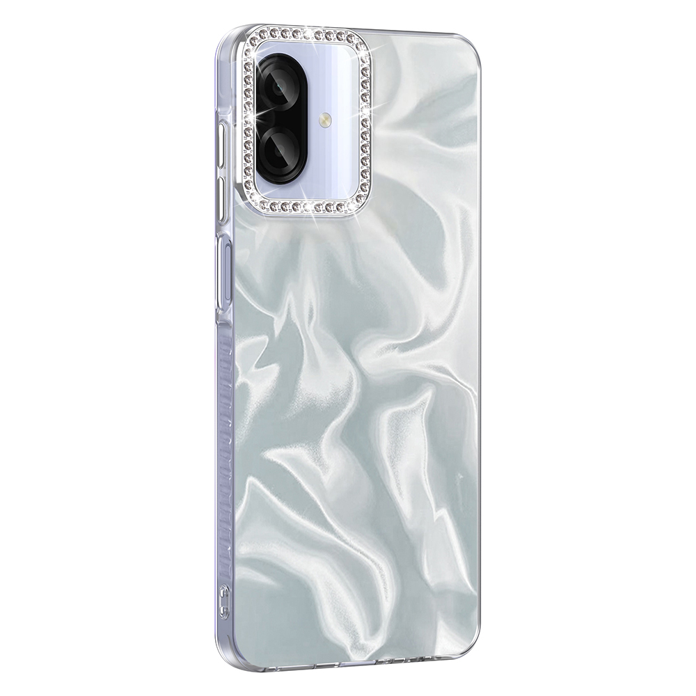 Samsung Galaxy A07 Uyumlu Kılıf Airbagli Parlak Taş Detay Tasarımlı Zore Esila Kapak - 1
