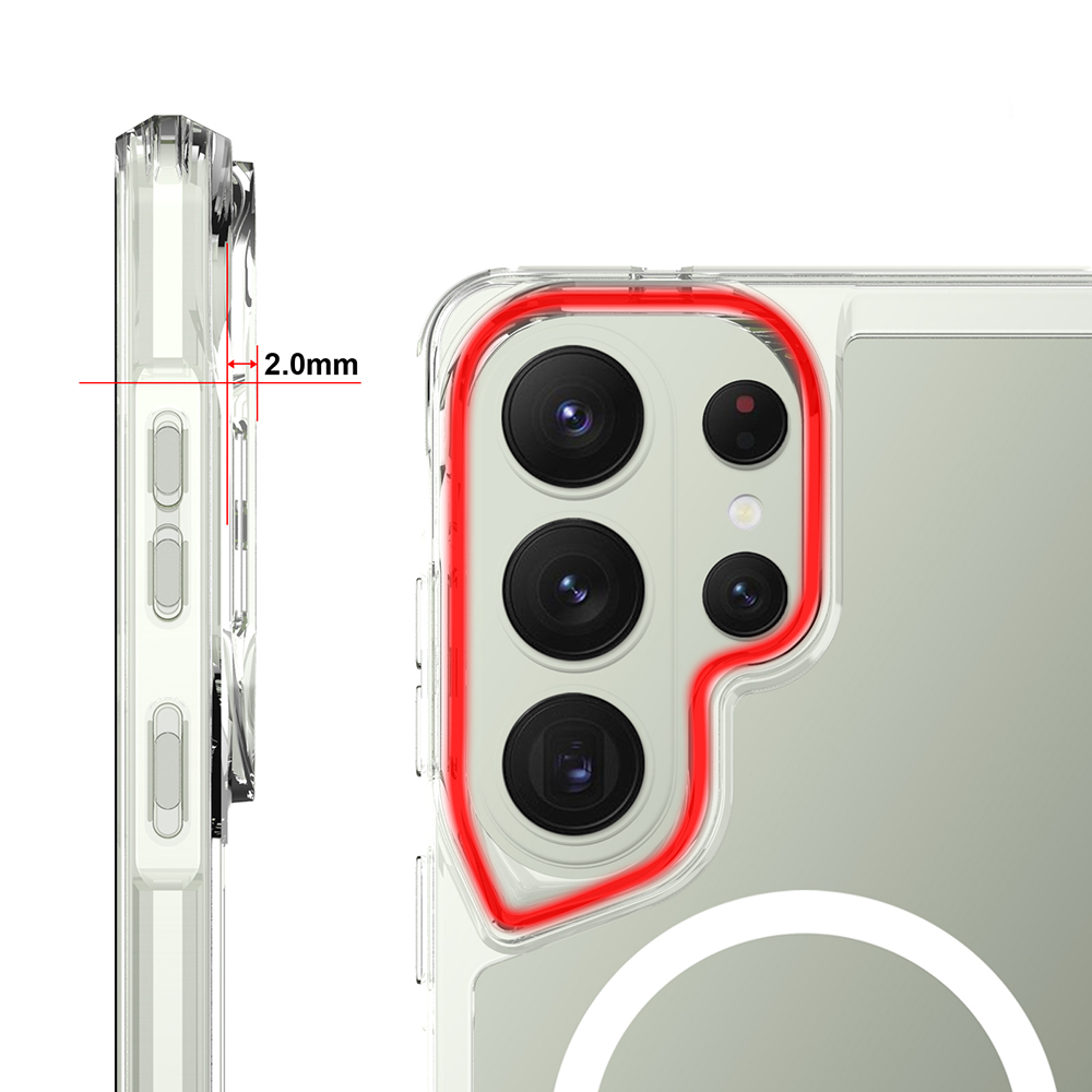 Samsung Galaxy S2 Uyumlu6 Ultra Kılıf Zore M-safe Şarj Özellikli T-Max M-safe Kapak - 1