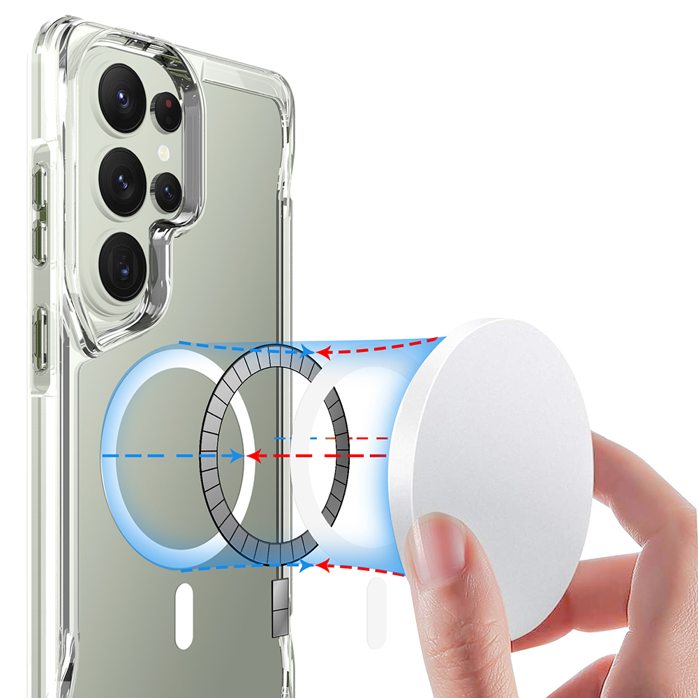 Samsung Galaxy S2 Uyumlu6 Ultra Kılıf Zore M-safe Şarj Özellikli T-Max M-safe Kapak - 5