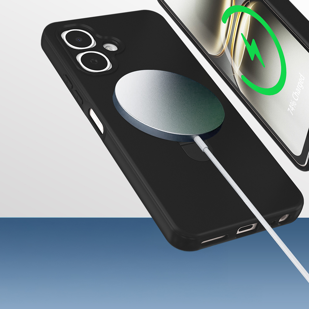 Tecno Spark Go 2 Kılıf M-safe Şarj Özellikli Standlı Zore Samara Kapak - 2
