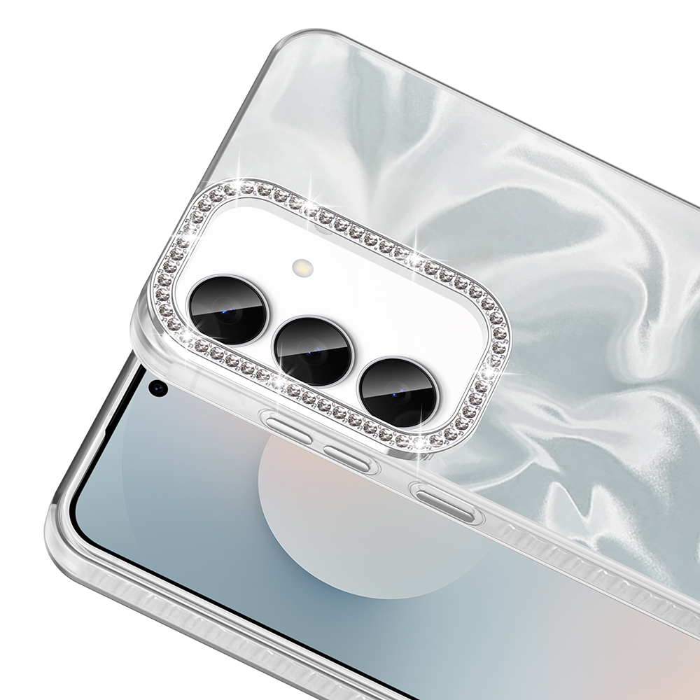Samsung Samsung Galaxy S2 Uyumlu5 Uyumlu FE Kılıf Airbagli Parlak Taş Detay Tasarımlı Zore Esila Kapak - 2