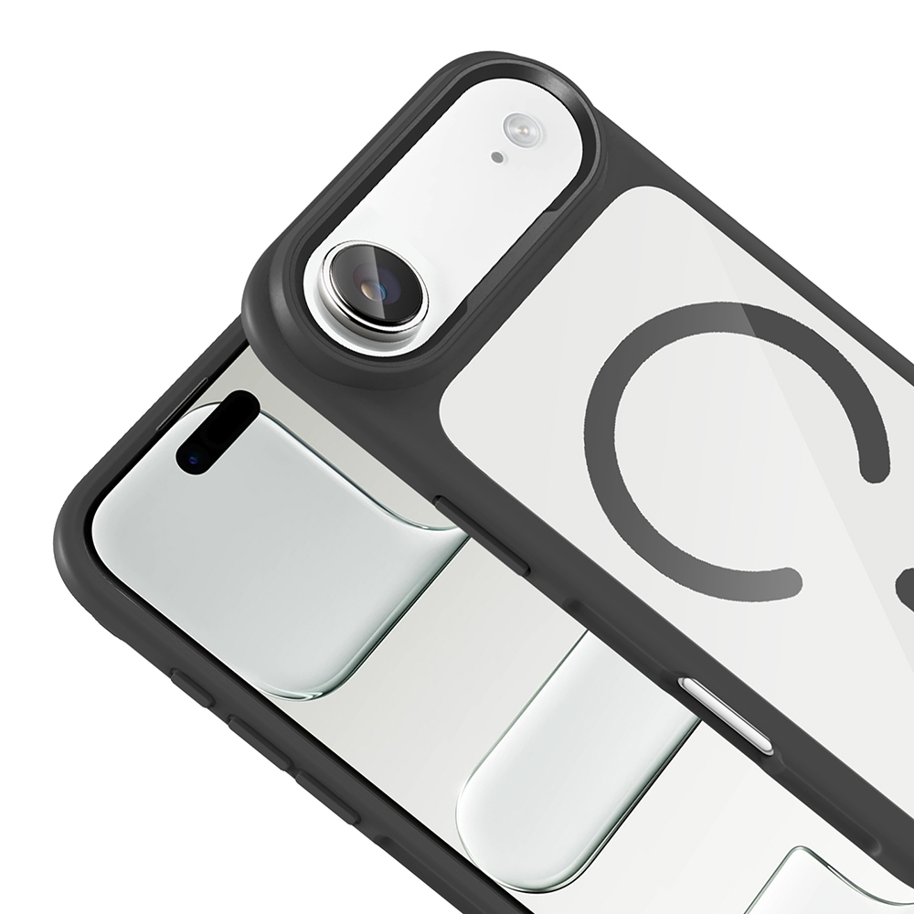 Apple iPhone 17 Uyumlu Air Uyumlu Kılıf M-Safe Şarj Özellikli Metal Kamera Çerçeveli Zore Tiko Kapak - 5