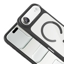 Apple iPhone 17 Uyumlu Air Uyumlu Kılıf M-Safe Şarj Özellikli Metal Kamera Çerçeveli Zore Tiko Kapak - 5
