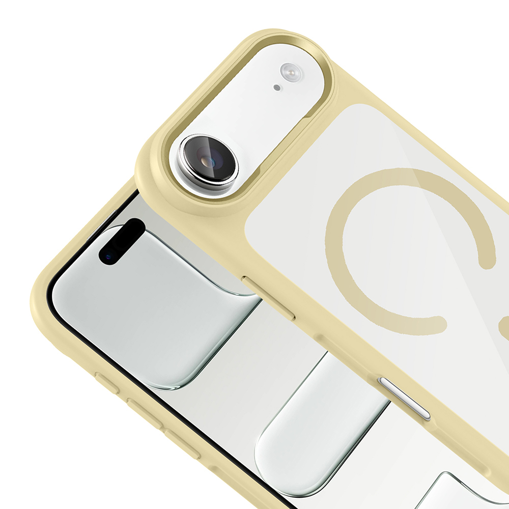 Apple iPhone 17 Uyumlu Air Uyumlu Kılıf M-Safe Şarj Özellikli Metal Kamera Çerçeveli Zore Tiko Kapak - 8