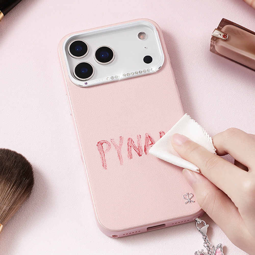 Apple iPhone 17 Uyumlu Pro Uyumlu Kılıf M-safe Şarj Özellikli Deri Tasarımlı Pynana Starry Serisi Kapak - 4