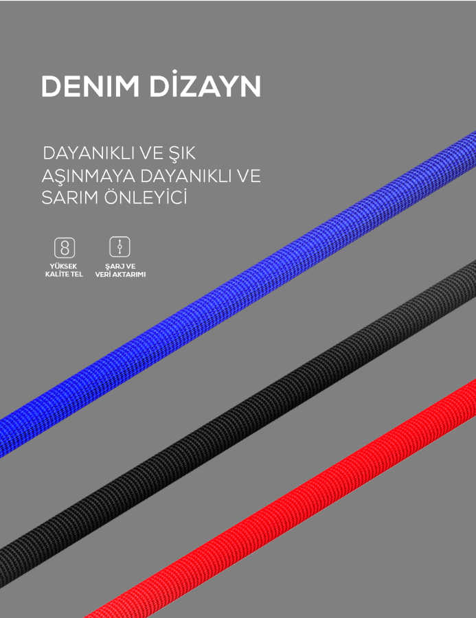 Zore LS63 Lightning Usb Kablo - 5