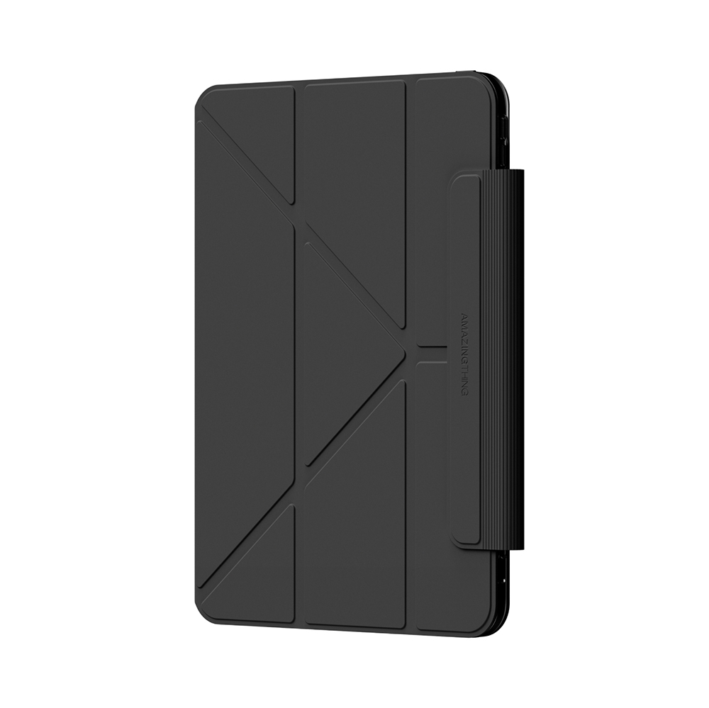 Apple iPad Pro 11 Uyumlu 2024 Uyumlu Amazingthing Minimal Mag Katlanabilir Standlı Kalem Bölmeli Kılıf - 5