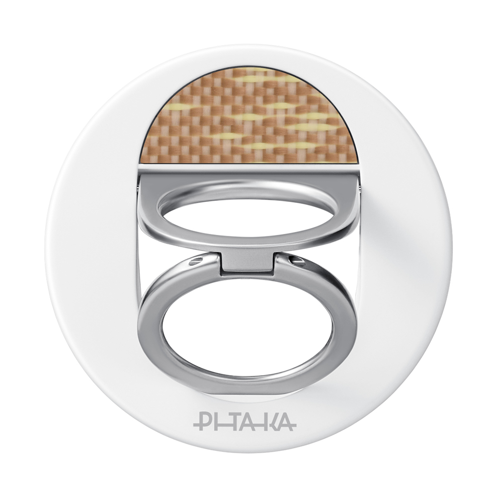 Pitaka Aramid Fiber Glints of Gold Serisi MagEZ Grip 3 Magnetik Ring Stand Telefon Tutucu - 2