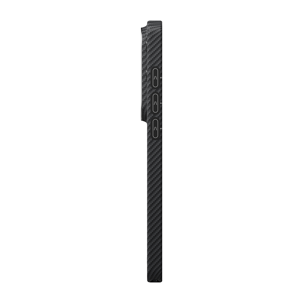 Samsung Galaxy S2 Uyumlu6 Ultra Kılıf M-safe Şarj Özellikli 600D Aramid Fiber Pitaka Ultra-Slim Classic Serisi Black-Grey Twill Kapak - 6