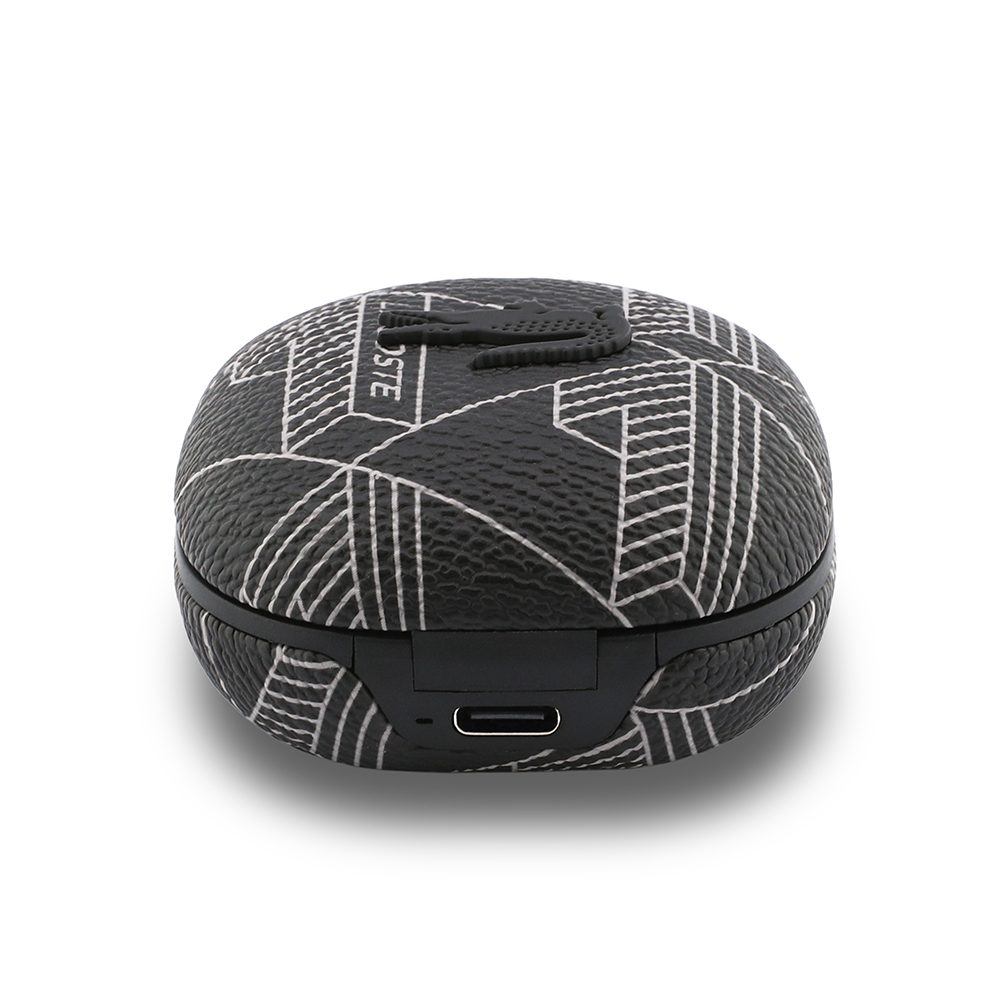 Lacoste Orjinal Lisanslı ANC/ENC Monogram Desenli TWS Kulak İçi Bluetooth Kulaklık v5.4 - 2