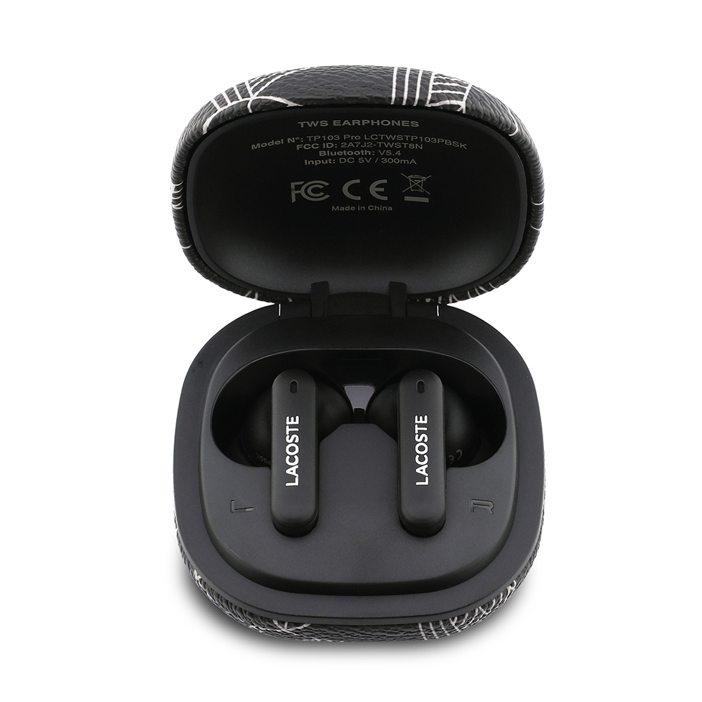 Lacoste Orjinal Lisanslı ANC/ENC Monogram Desenli TWS Kulak İçi Bluetooth Kulaklık v5.4 - 3