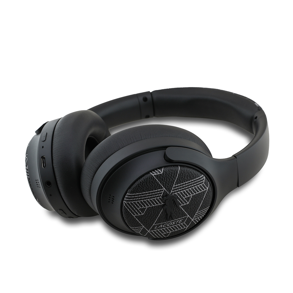Lacoste Orjinal Lisanslı LH01 ANC Taşıma Çantalı Katlanabilir Kulak Üstü Bluetooth Kulaklık v5.4 - 1