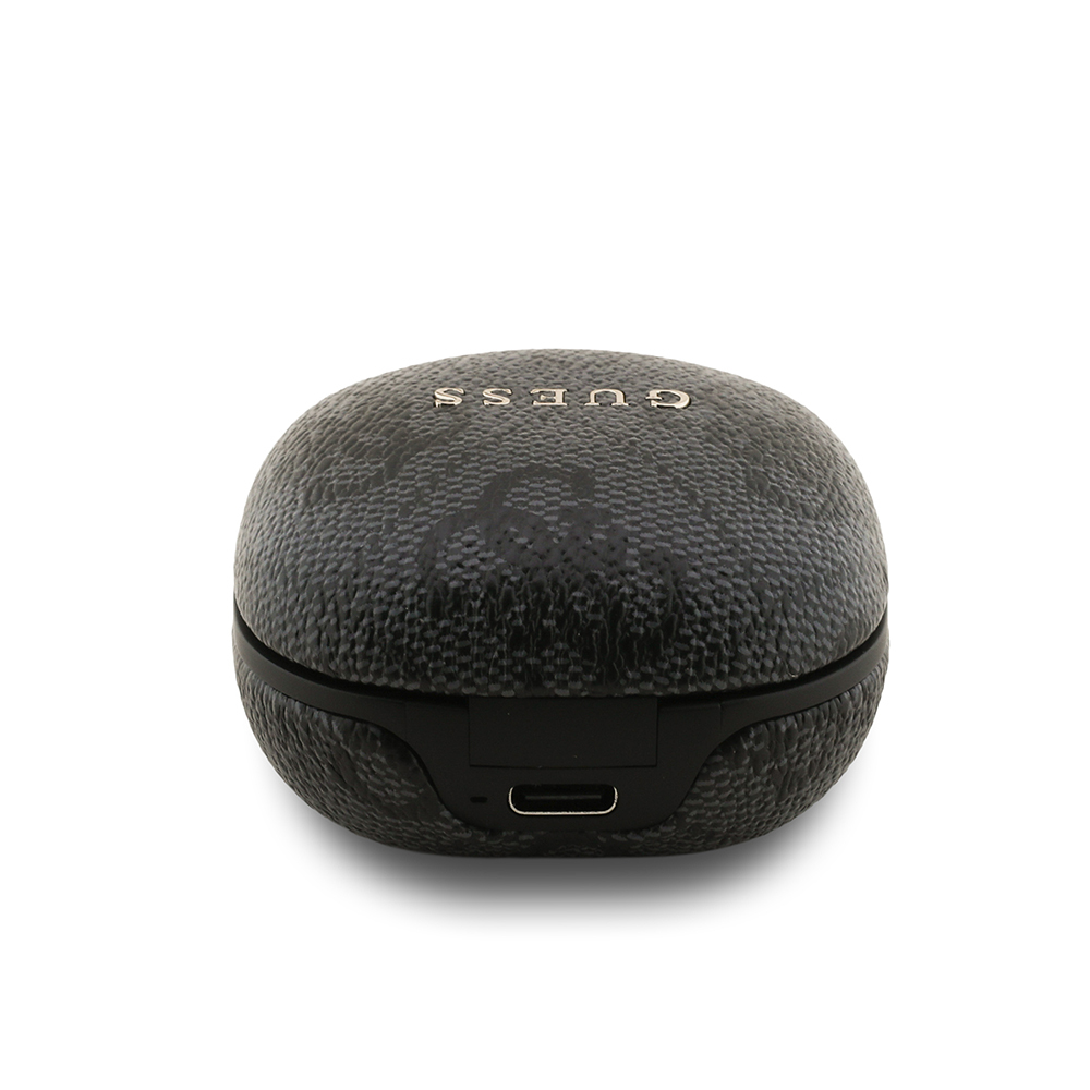 Guess Orjinal Lisanslı PU 4G Desenli Klasik Metal Yazı Logolu TWS Kulak İçi Bluetooth Kulaklık - 8