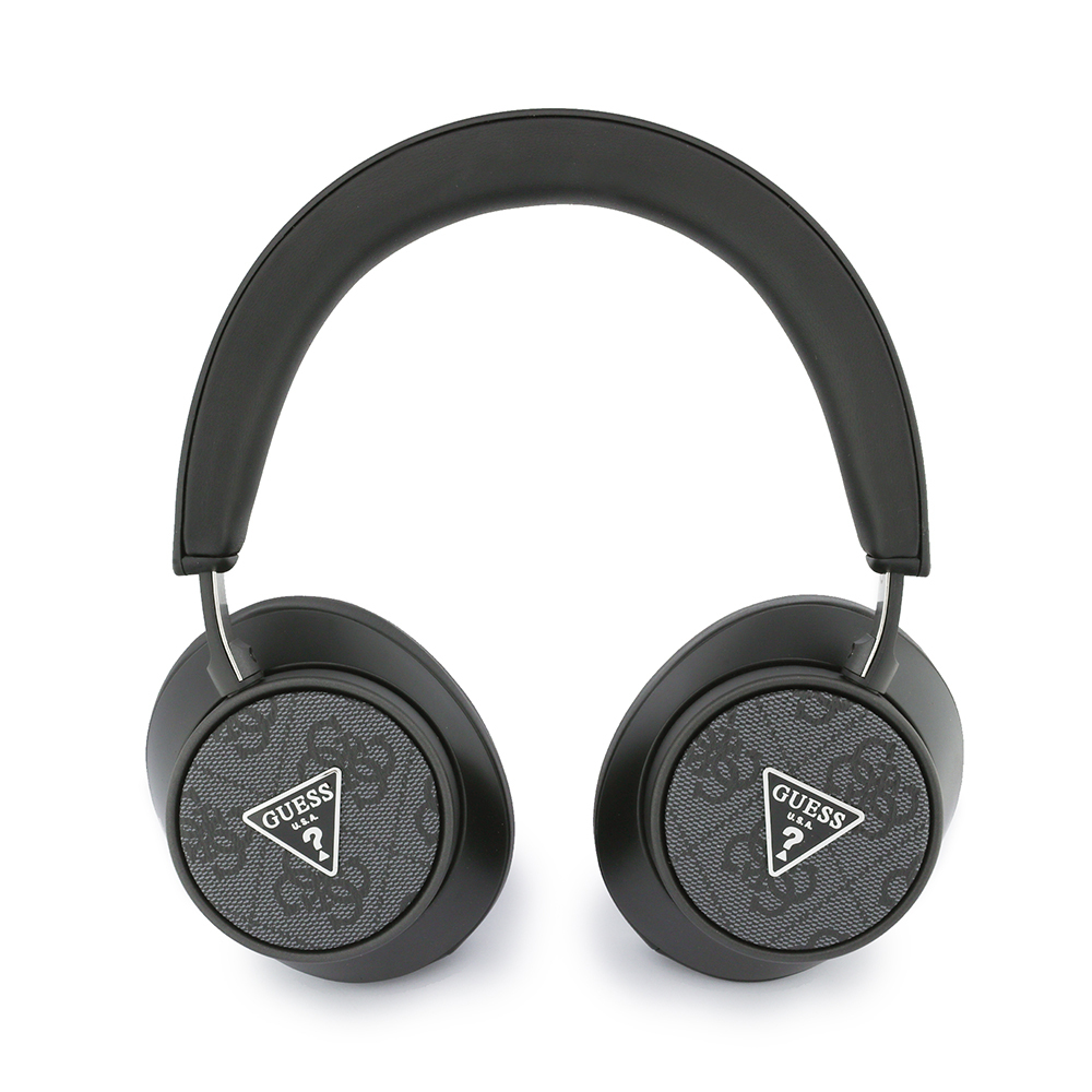 Guess Orjinal Lisanslı ENC PU 4G Desenli Üçgen Logolu Kulak Üstü Bluetooth Kulaklık - 1