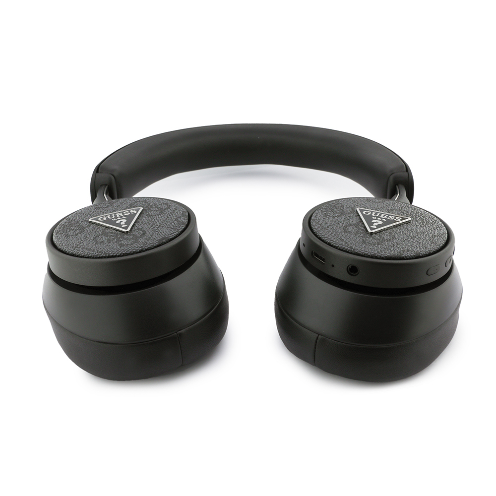 Guess Orjinal Lisanslı ENC PU 4G Desenli Üçgen Logolu Kulak Üstü Bluetooth Kulaklık - 5