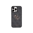 Apple iPhone 16 Uyumlu Pro Uyumlu Max Uyumlu Kılıf Guess Orjinal Lisanslı 4G Büyük Metal Logolu Kalın Askılı Kapak - 1