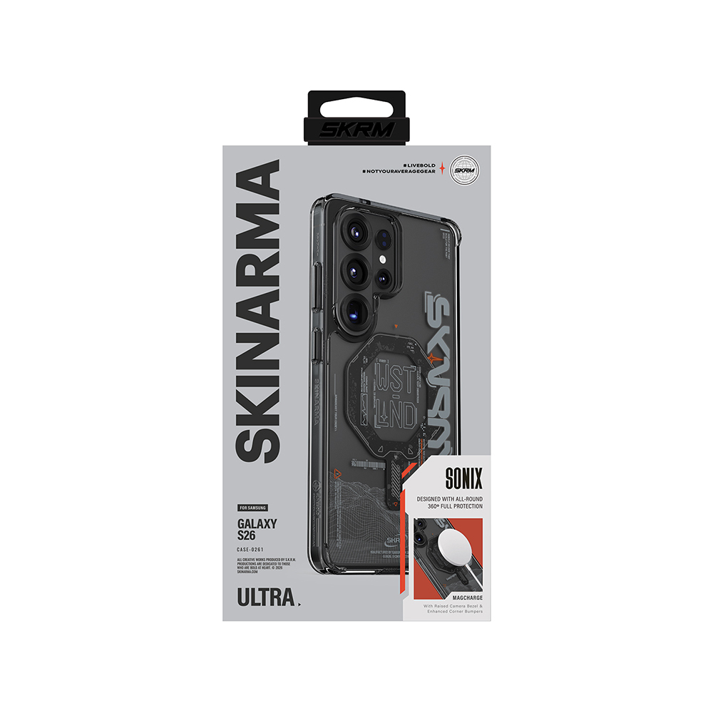 Samsung Galaxy S2 Uyumlu6 Ultra Kılıf M-safe Şarj Özellikli Yazı Desenli Airbag Tasarımlı Skinarma Sonix Kapak - 4