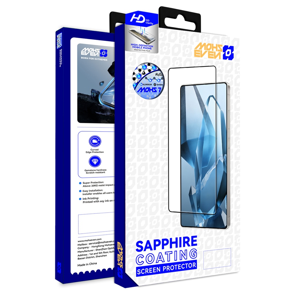 Samsung Galaxy S2 Uyumlu6 Ultra Mohseven Safir Coating HD Temperli Cam Ekran Koruyucu - 5