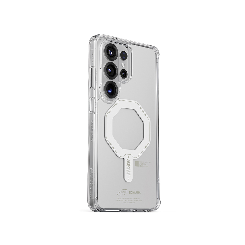 Samsung Galaxy S2 Uyumlu6 Ultra Kılıf M-safe Şarj Özellikli Şeffaf Airbag Tasarımlı Skinarma Saido Mag-Charge Nightglow Kapak - 1