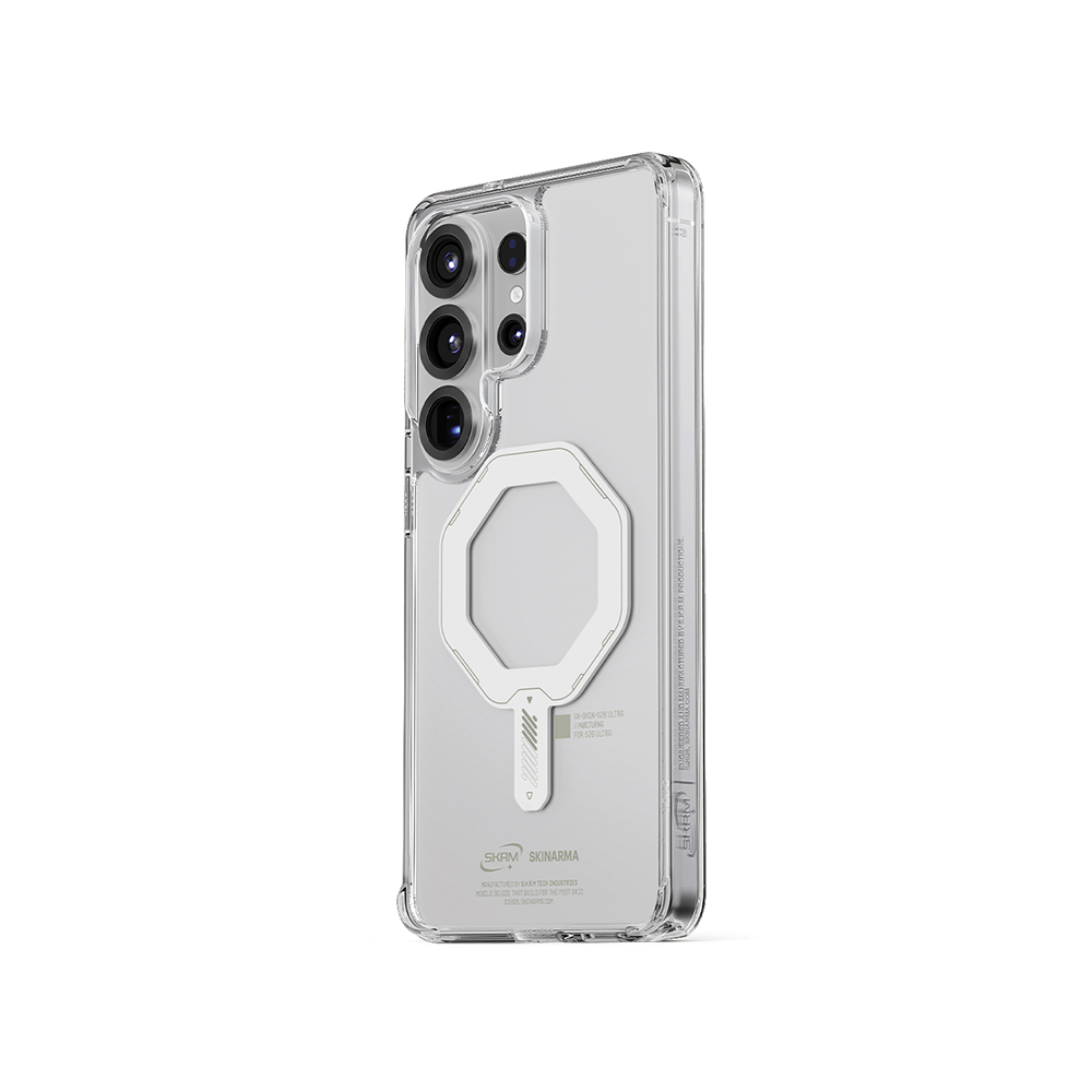 Samsung Galaxy S2 Uyumlu6 Ultra Kılıf M-safe Şarj Özellikli Şeffaf Airbag Tasarımlı Skinarma Saido Mag-Charge Nightglow Kapak - 2