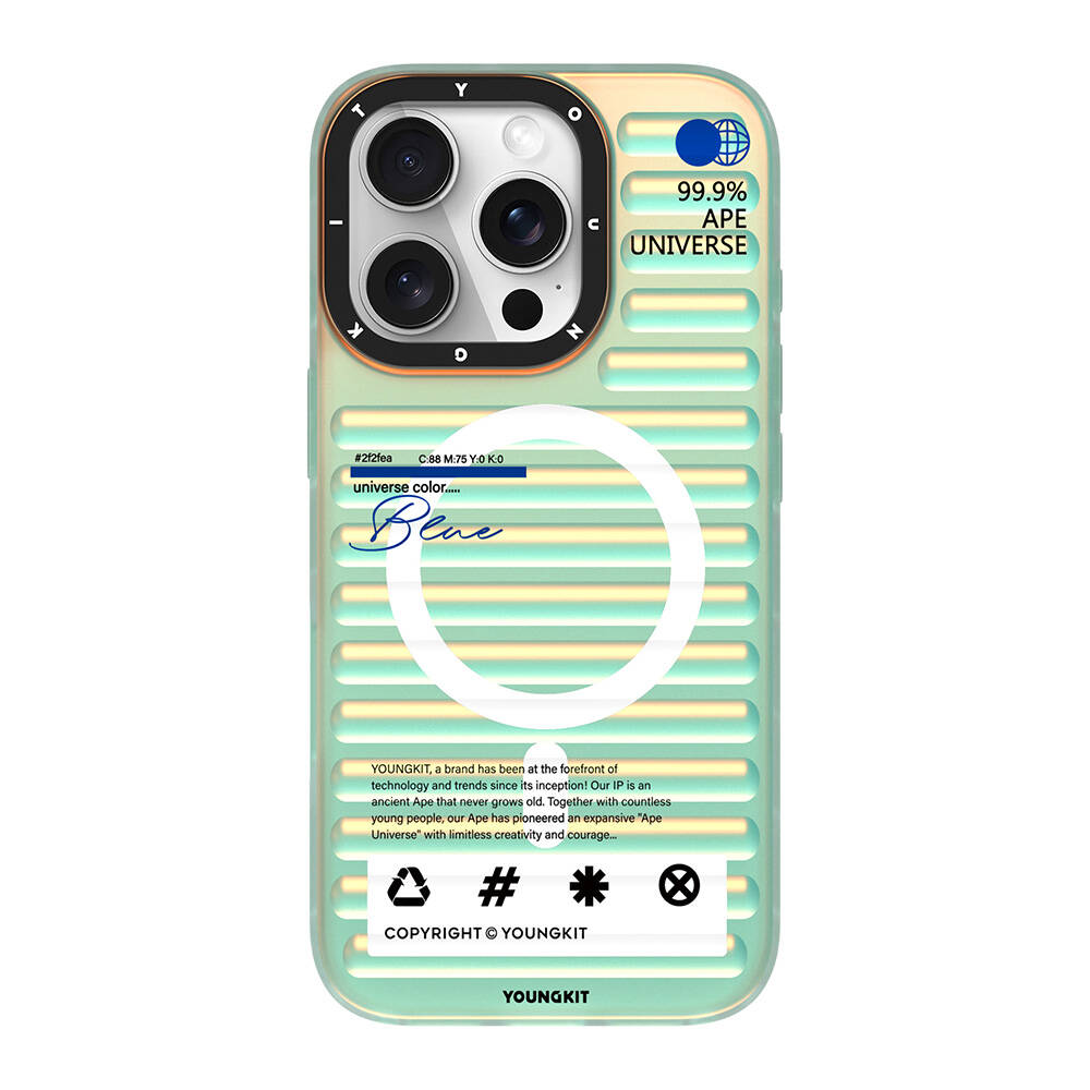 Apple iPhone 16 Uyumlu Pro Uyumlu M-safe Şarj Özellikli Youngkit Chameleon Serisi Kapak - 3