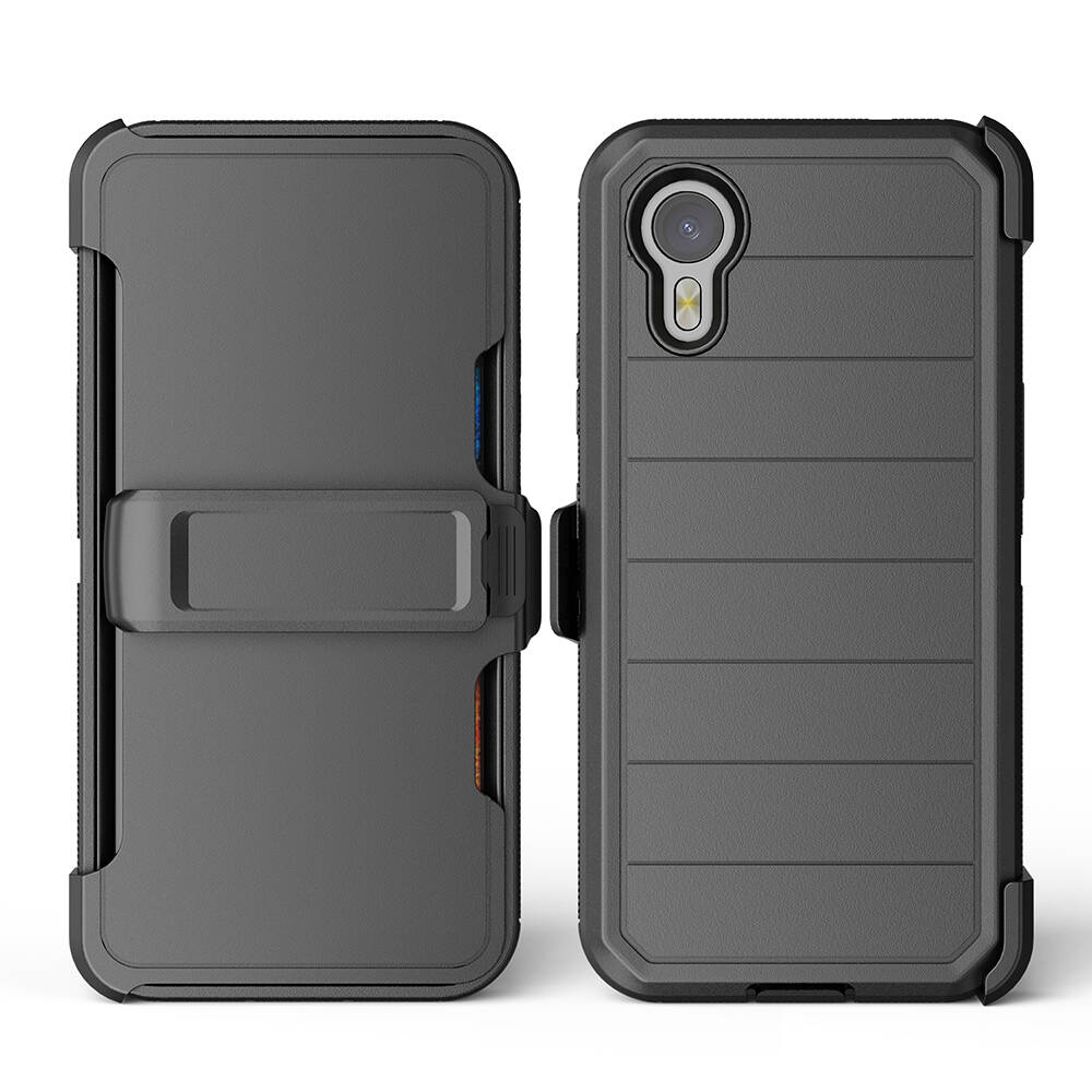 Galaxy XCover7 Pro Uyumlu Kılıf Zore Double Clip Kapak - 1